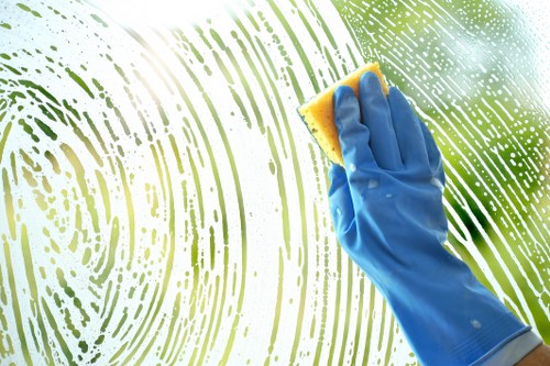 Cleaner working in a Clapham SW4 living room during a house cleaning visit