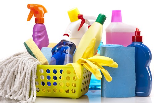 Local cleaners preparing a SW4 property before move in