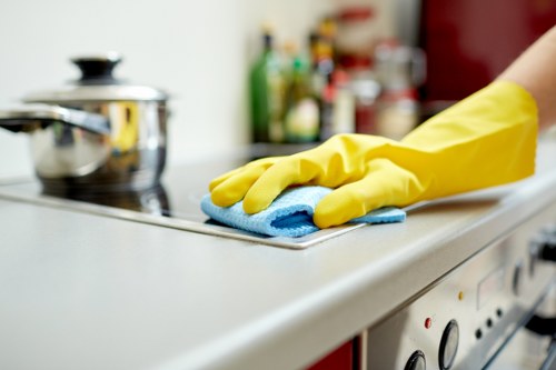 Cleaning of communal areas in a mixed-use SW4 building