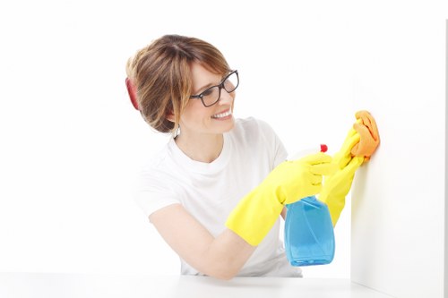 Cleaners SW4 carrying out insured and well-managed cleaning work