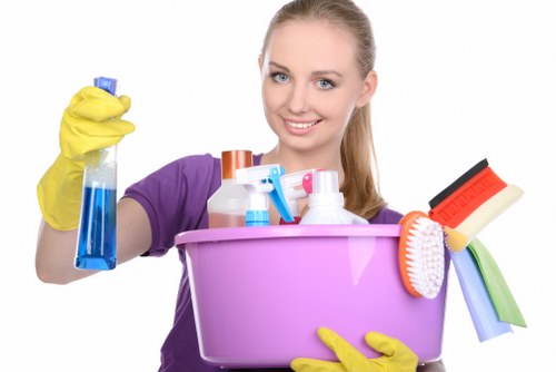Local cleaners preparing a SW4 property for handover